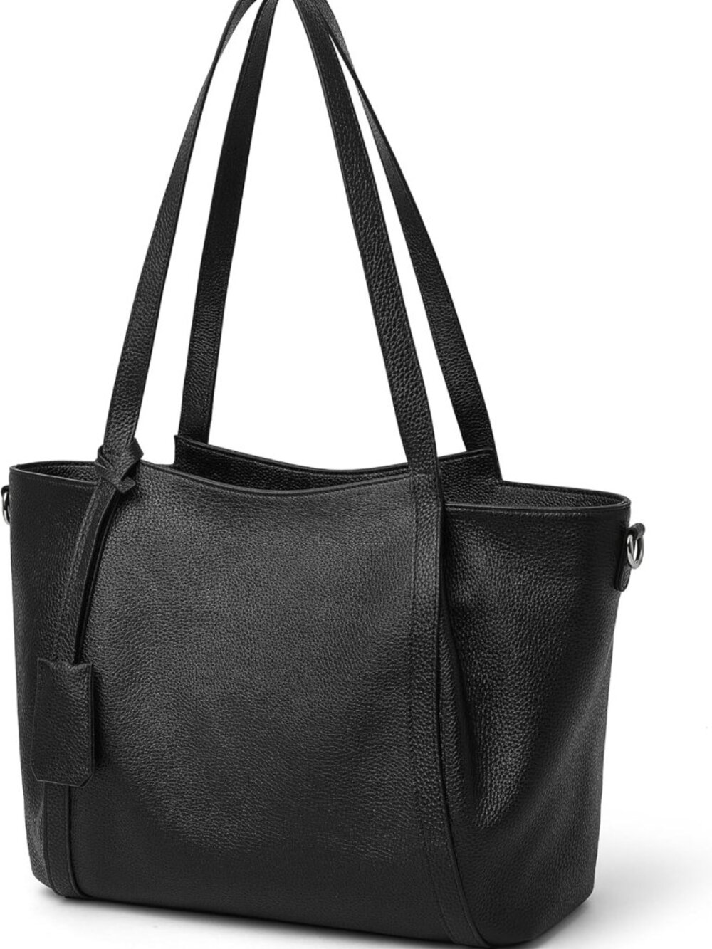 Stylish Genuine Leather Tote Bag for Women - Large Top Handle Shoulder Purse